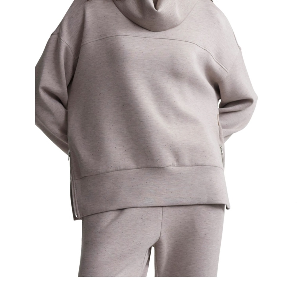 Varley Soft Taupe Mark Fleck Sweatshirt Small
